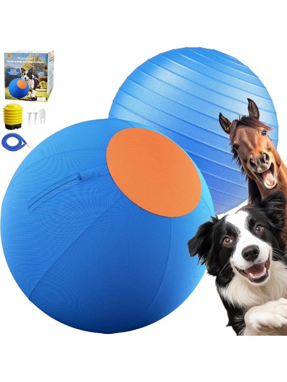 Happypaw 3.0 2026 Upgrade 25'' Herding Ball for Dogs – Enhanced Chew Resistance